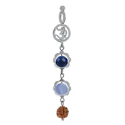 242005180017 Mala pendant chalcedony, Lapis Lazuli (communication) | Marco Schreier