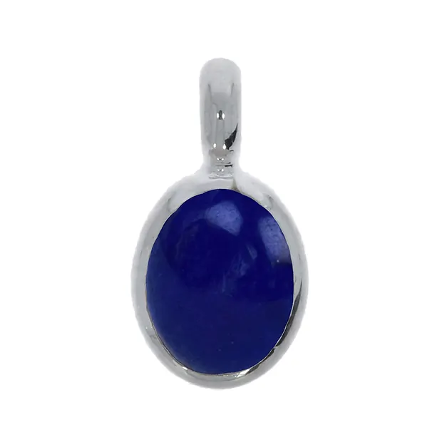 Lapis Lazuli pendant, oval (8 x 10mm), 1.7cm | wholesaler gems & healing stones