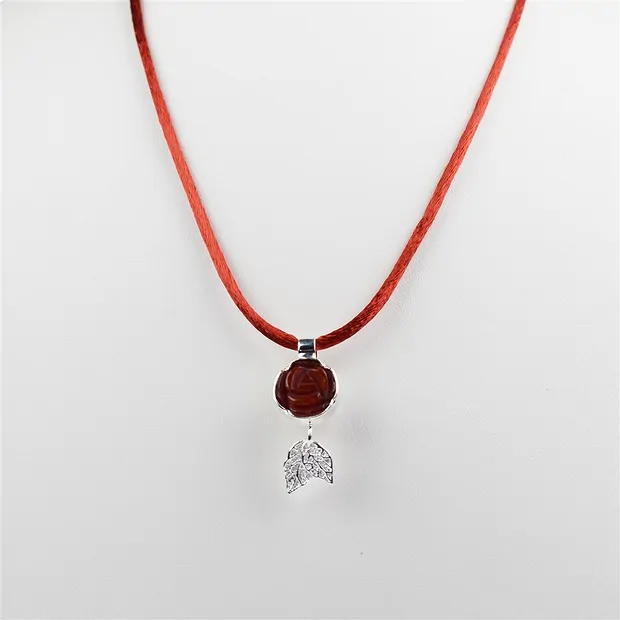 Pendentif Rose agate serpentine, 3,1cm | Marco Schreier