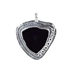 242005190036 Ciondolo Schorl sezione trasversale, Spinello nero, 5,0cm | Marco Schreier