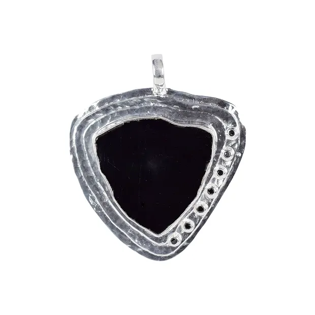 Ciondolo Schorl sezione trasversale, Spinello nero, 5,0cm | Marco Schreier