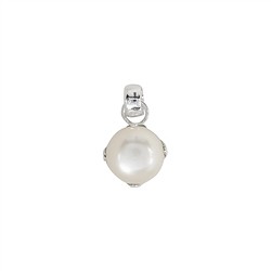 242005190037 Pendant pearl white (12mm), 2.3cm | wholesaler gems, healing stones & jewelry