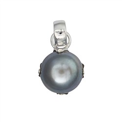 242005190038 Pendant pearl gray (12mm), 2,3cm | wholesaler gems, healing stones & jewelry