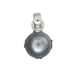 242005190038 Ciondolo grigio perla (12 mm), 2,3 cm | grossista gemme e pietre curative