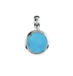 242005190062 Anhänger Türkis, rund (10mm), 1,9cm | Schreier Edelsteine, Heilsteine & Schmuck