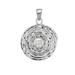 242005190090 Pendentif Cercles, 2,5cm | Pierres précieuses, pierres thérapeutiques & bijoux