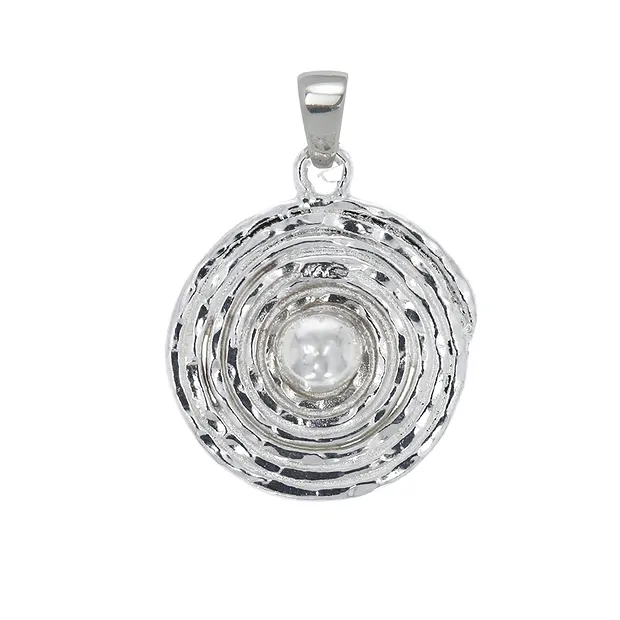 Circles pendant, 2.5 cm | wholesaler - gems, precious & healing stones, jewelry