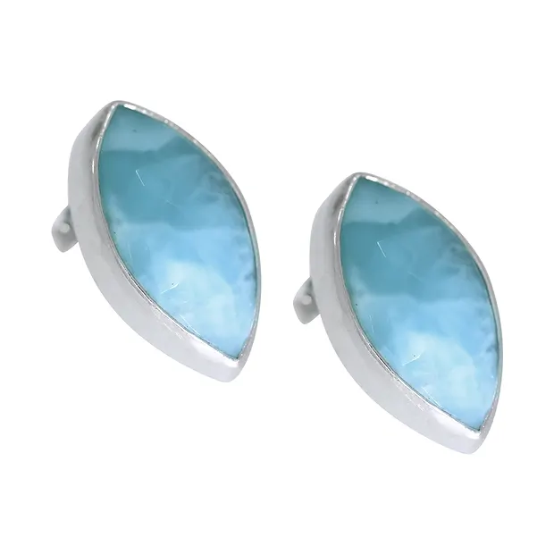 Larimar Marquise faceted pendant, 2.6mm | wholesaler gems & healing stones