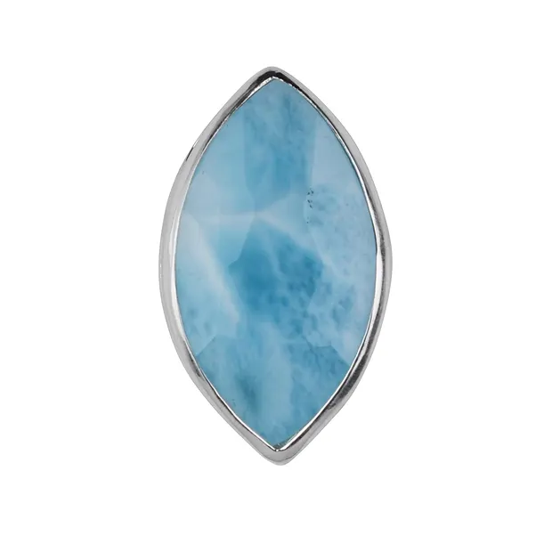 Larimar Marquise faceted pendant, 2.6mm | wholesaler gems & healing stones