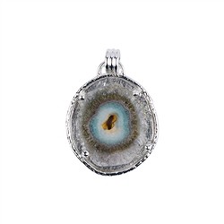 242005200009 Anhänger Amethyst-Achat-Querschnitt, 5,5cm | GH Edelsteine, Heilsteine & Schmuck