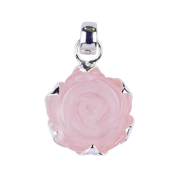 Pendentif Quartz rose, Rose (18mm), 3,0cm | Marco Schreier