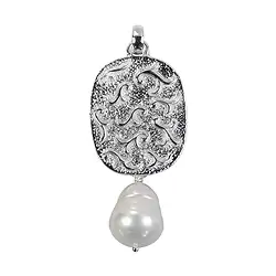 242005200070 Anhänger Rankenzierde Perle weiß, 5,6cm | GH Edelsteine, Heilsteine & Schmuck