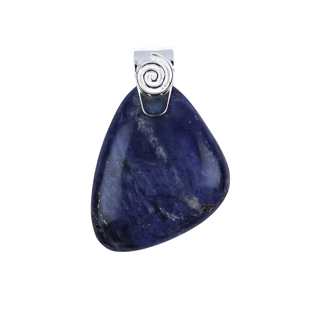 Anhänger Sodalith mit Spirale, 5,0cm | Schreier Edelsteine, Heilsteine & Schmuck