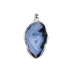 242005220002 Pendentif Agate Géode, 4,2 - 4,7cm (moyen) | Marco Schreier
