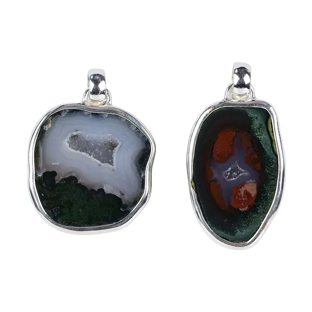 Agate Geode pendant, 3.5 - 4.2 cm (small) | wholesaler gems & healing stones