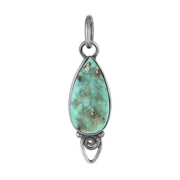 Pendentif turquoise (en forme de bâtonnet), ovale, 3,7 cm | Marco Schreier