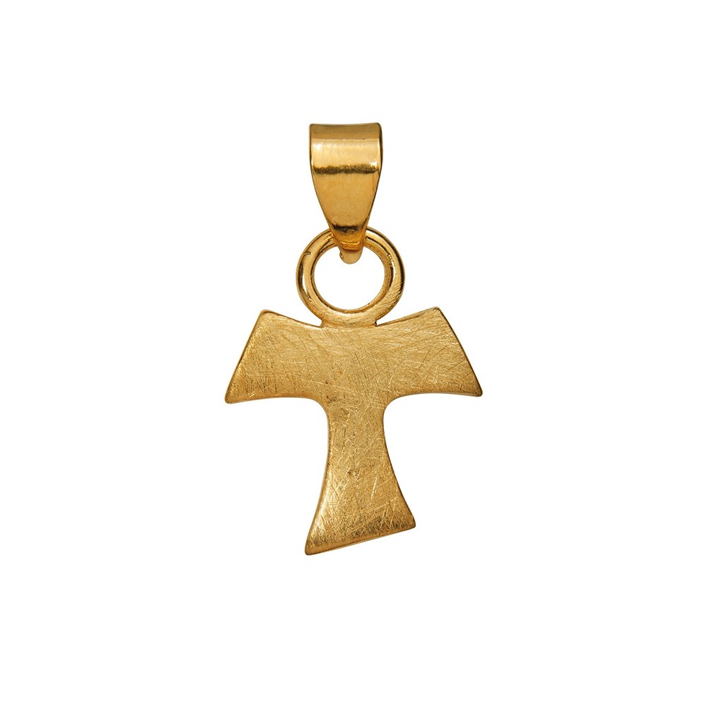 Pendant handle cross, 1.8 cm, gold-plated | wholesaler gems & healing stones