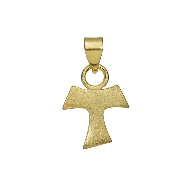 Pendant handle cross, 1.8 cm, gold-plated | wholesaler gems & healing stones