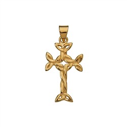 242009110065 Pendant "Aran cross", gold-plated, 3.0 cm | wholesaler gems & healing stones
