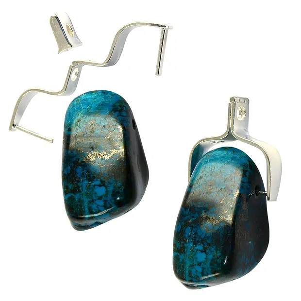 Bélières arceaux ouvrables avec capuchon, argent doré, 22 x 19mm (petit) | Marco Schreier