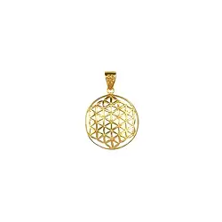 242009130050 Flower of Life pendant, 2.5 cm, gold-plated silver | Marco Schreier