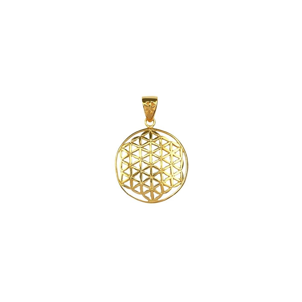Flower of Life pendant, 2.5 cm, gold-plated silver | Marco Schreier