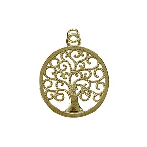 Colgante Árbol de la vida, chapado en oro, 2,0 cm | Marco Schreier