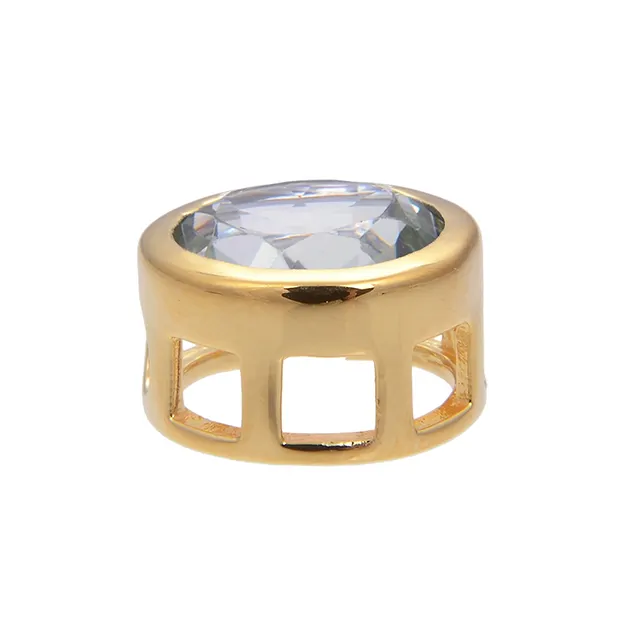 Colgante solitario Prasiolita (10mm), facetado, 1,2cm, chapado en oro | Marco Schreier