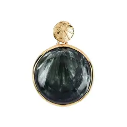 242009210126 Pendentif Serafinite, rond (25mm), 3,7cm, doré | Marco Schreier