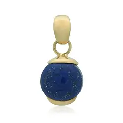 242009220446 Lapis Lazuli pendant, round (12 mm), 2.5 cm, gold-plated | Marco Schreier