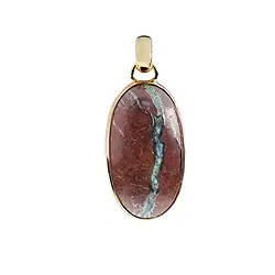 242009230158 Anhänger Zarinit Oval (33 x 19mm), 4,5cm, vergoldet | Marco Schreier
