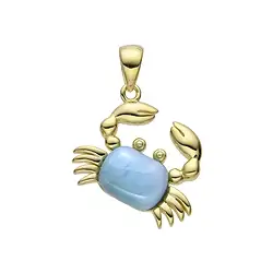 242009240048 Pendentif Larimar, crabe, 1,9cm, doré | Marco Schreier