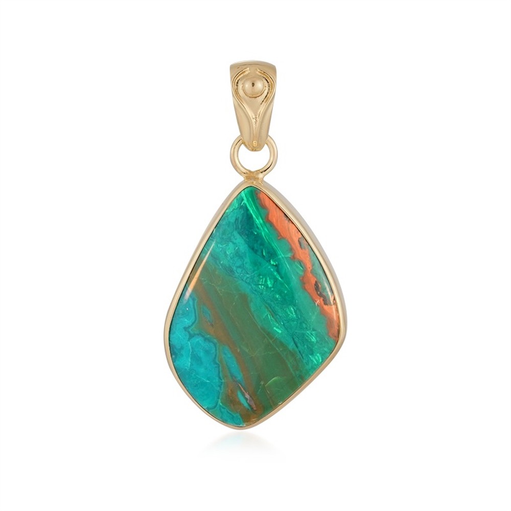 Pendant Atacama Opal Freeform (25 x 18mm), 3.3cm, gold-plated  | Marco Schreier
