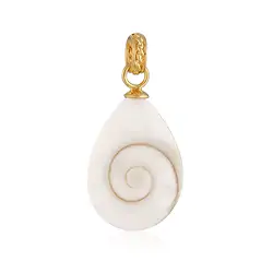 242009240096 Shiva's Eye pendant ((22 x 16mm), drop, 3.6cm, gold-plated | Marco Schreier