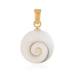 242009240097 Shiva's Eye pendant (22mm), round, 3.4cm, gold-plated | Marco Schreier