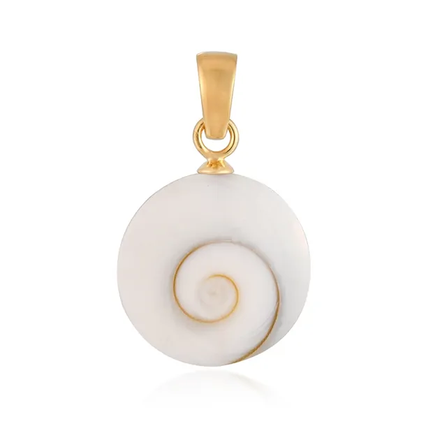 Shiva's Eye pendant (22mm), round, 3.4cm, gold-plated | Marco Schreier