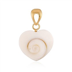 242009240098 El ojo de Shiva colgante (22 x 21 mm), corazón, 3,3 cm, chapado en oro | Marco Schreier