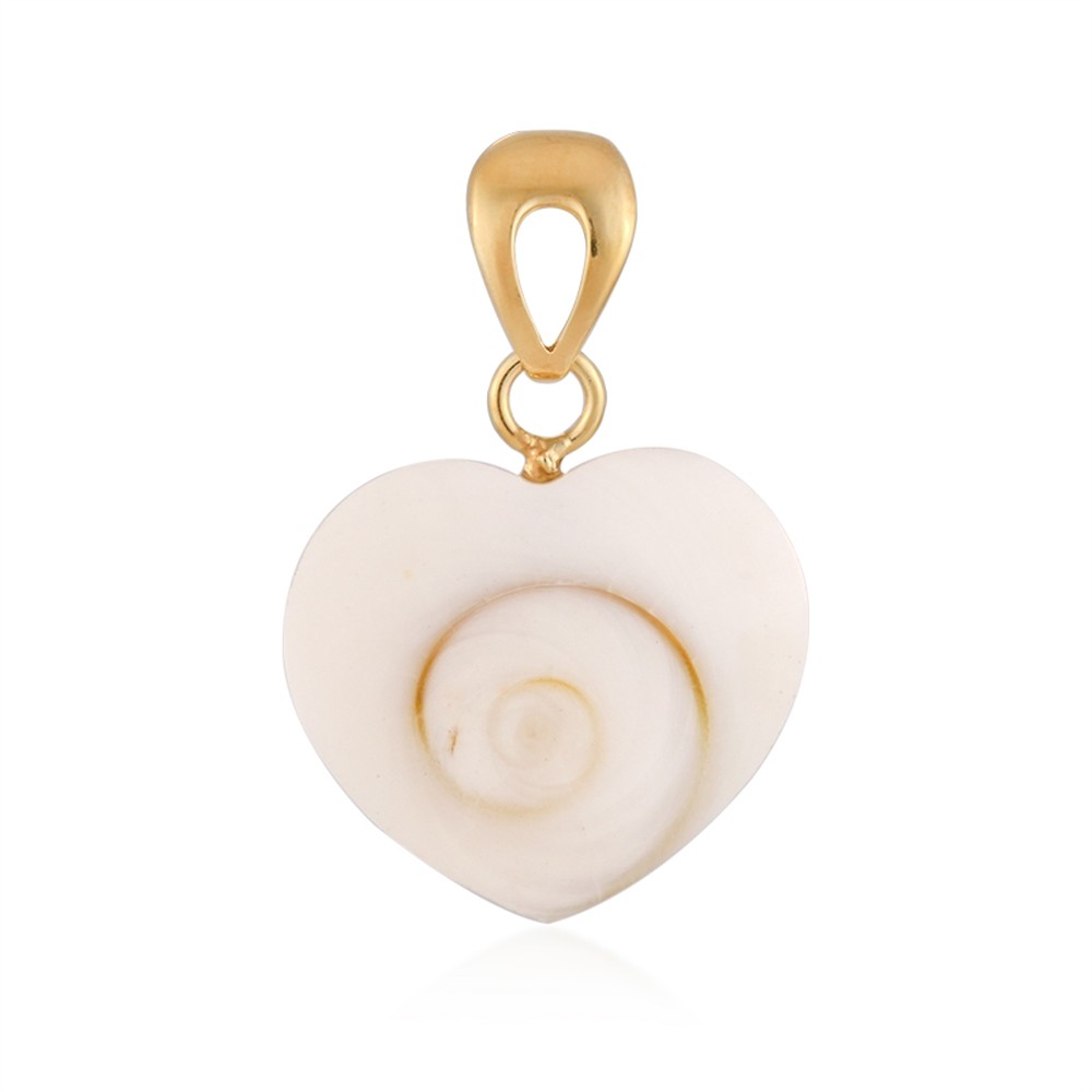 Anhänger Shivas Auge (22 x 21mm), Herz, 3,3cm, vergoldet | Marco Schreier