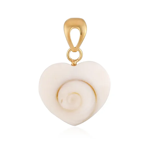 Shiva's Eye pendant (22 x 21mm), heart, 3.3cm, gold-plated | Marco Schreier