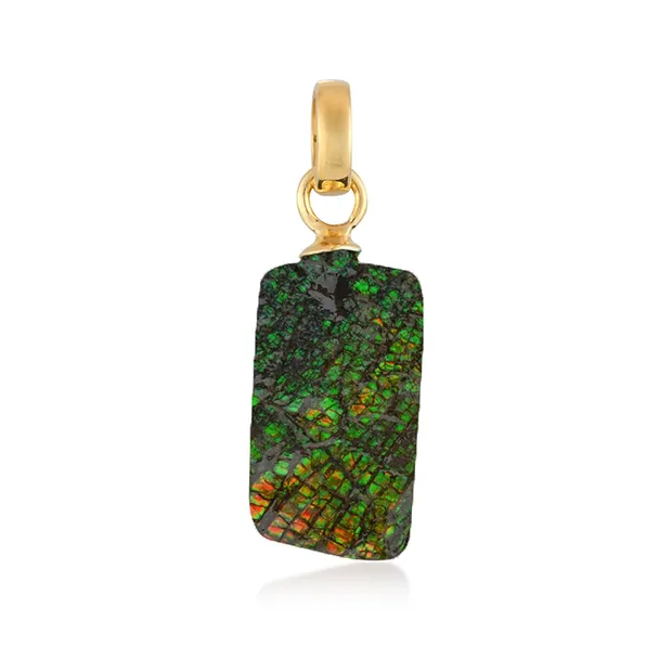 Pendentif Ammolite, Freeform, 1,2 - 1,9cm, doré | Marco Schreier
