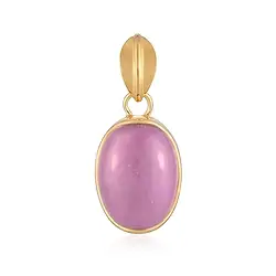 242009240111 Pendente in fosfosiderite, ovale (18 x 13 mm), 2,8 cm, placcato oro | Marco Schreier