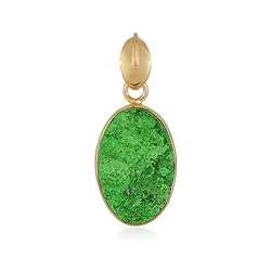 242009250018 Anhänger Uwarowit, oval (22 x 15mm), 3,5cm, vergoldet | Marco Schreier