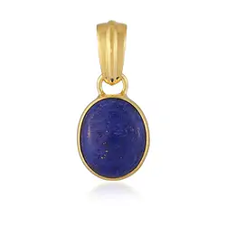 242009250096 Anhänger Lapis Lazuli, oval 10 x 12mm), 2,5cm, vergoldet | Marco Schreier