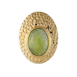 242009260050 Anhänger Peridot, Oval, 2,4cm, vergoldet | GH Edelsteine, Heilsteine & Schmuck
