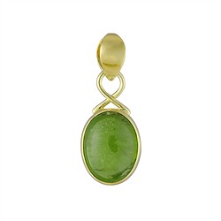 242009260051 Anhänger Peridot, Oval, 2,4cm, vergoldet | GH Edelsteine, Heilsteine & Schmuck