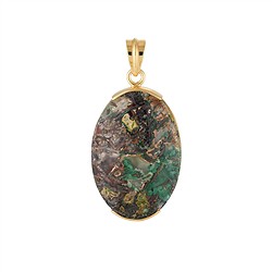 242009260077 Anhänger Venus-Chalcedon, Oval (34 × 24 mm), 4,7cm, vergoldet | Marco Schreier