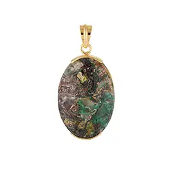 242009260077 Anhänger Venus-Chalcedon, Oval (34 × 24 mm), 4,7cm, vergoldet | Marco Schreier