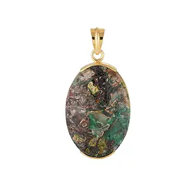 Anhänger Venus-Chalcedon, Oval (34 × 24 mm), 4,7cm, vergoldet | Marco Schreier