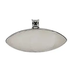 242018160028 Pendentif Agate (Druzy), 3,2 x 6,0cm, rhodié | Marco Schreier