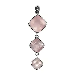 242018180060 Anhänger Rosenquarz-Quadrate, 5,4cm | Schreier Edelsteine, Heilsteine & Schmuck